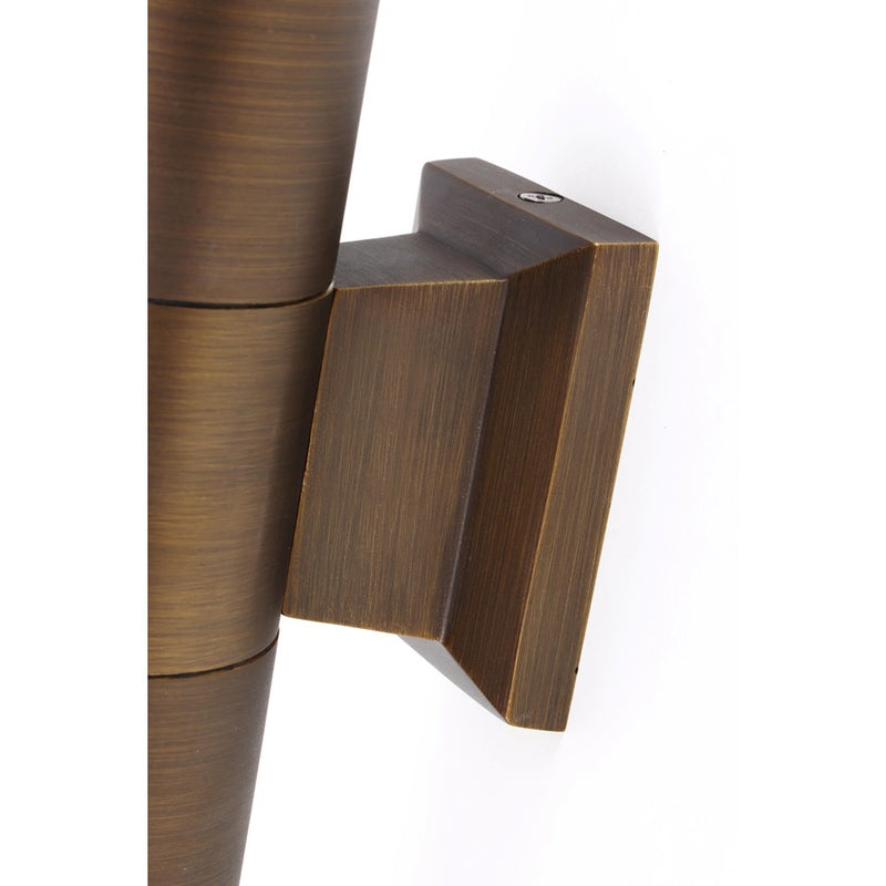 Elitco Lighting Aera 2 Lt Landscape Wall, Antique Brass