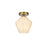 Living District Gene 1 Light 8" Flush Mount, Satin Gold/Frosted White