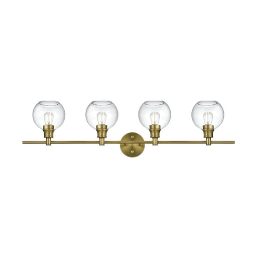Living District Collier 4Lt Gold/Clear Glass Wall Sconce/Clear - LD2322SG