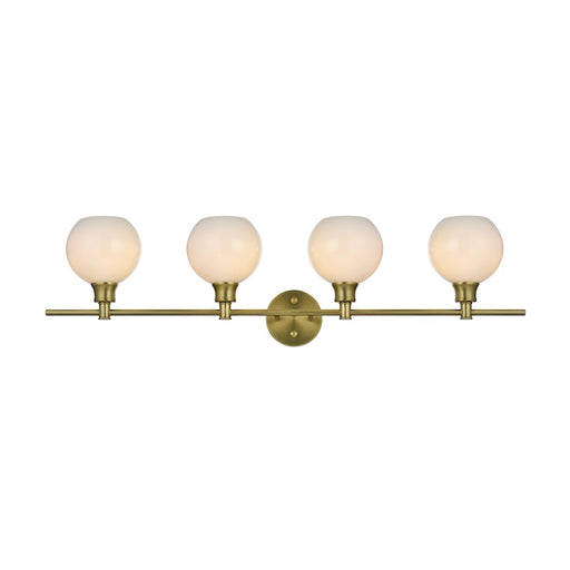 Living District Collier 4Lt Gold/Frosted White Glass Sconce/White - LD2323SG