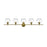 Living District Collier 5 Light Wall Sconce, Satin Gold/Clear Glass - LD2326SG