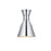 Living District Halycon 1 Light 6" Wall Sconce, Chrome/Chrome