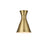 Living District Halycon 1 Light 6" Wall Sconce, Satin Gold/Satin Gold