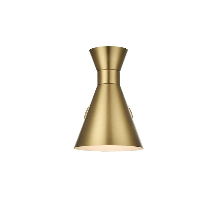 Living District Halycon 1 Light 6" Wall Sconce, Satin Gold/Satin Gold