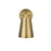 Living District Halycon 1 Light 5" Wall Sconce, Satin Gold/Satin Gold