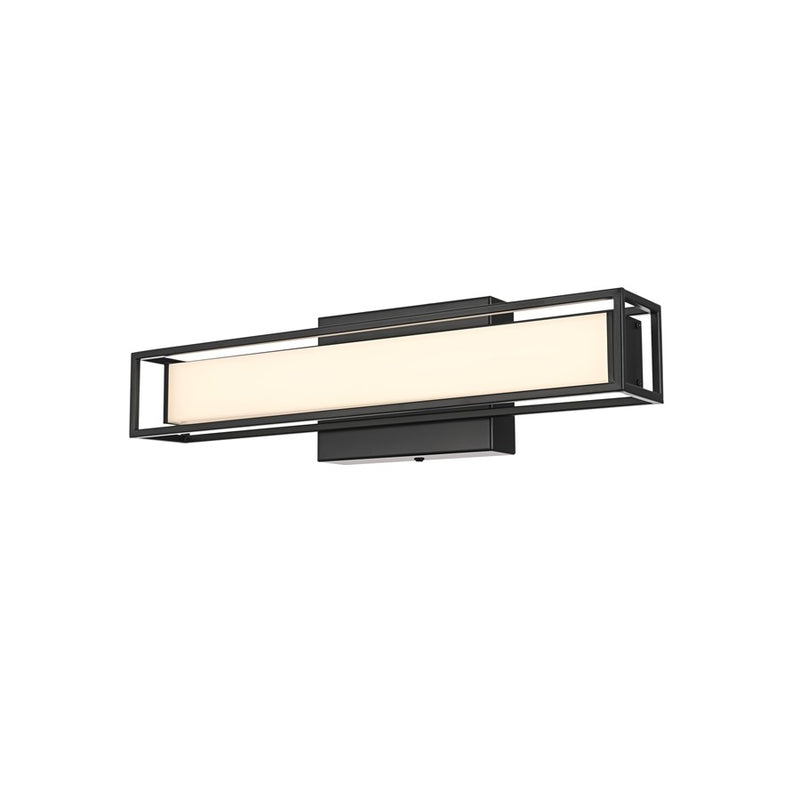 Living District Aden 1 Light 16" Wall Sconce, Black/White
