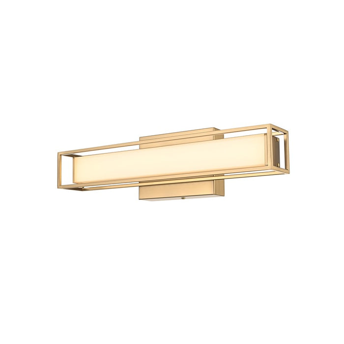 Living District Aden 1 Light 16" Wall Sconce, Satin Gold/White