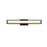 Living District Aden 1 Light 24" Wall Sconce, Black/White - LD301W24BK