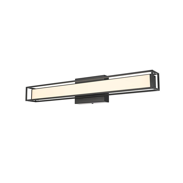 Living District Aden 1 Light 24" Wall Sconce, Black/White