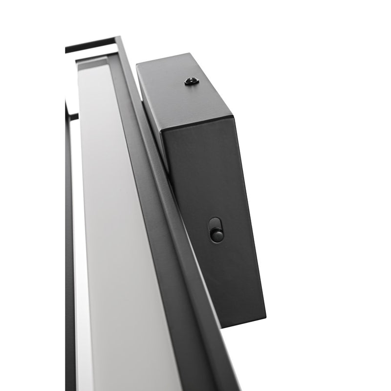 Living District Aden 1 Light 24" Wall Sconce, Black/White