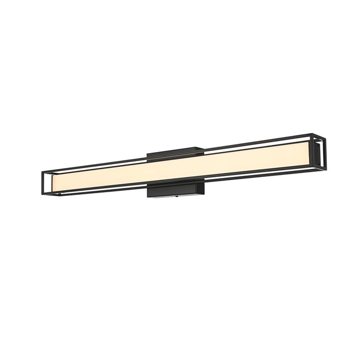 Living District Aden 1 Light 31" Wall Sconce, Black/White