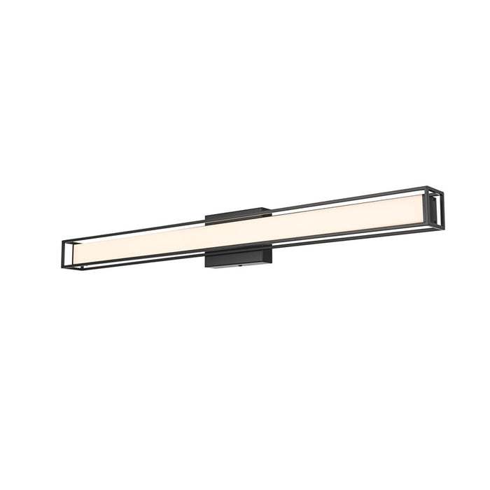Living District Aden 1 Light 36" Wall Sconce, Black/White
