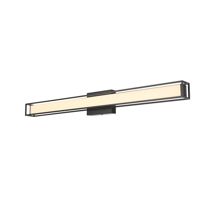 Living District Aden 1 Light 36" Wall Sconce, Black/White