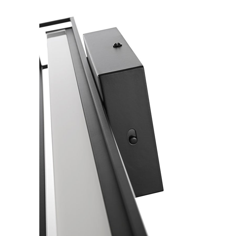 Living District Aden 1 Light 36" Wall Sconce, Black/White