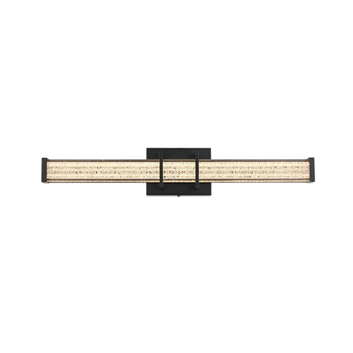 Living District Ivaan 1 Light 24" Wall Sconce, Black/Clear - LD302W24BK