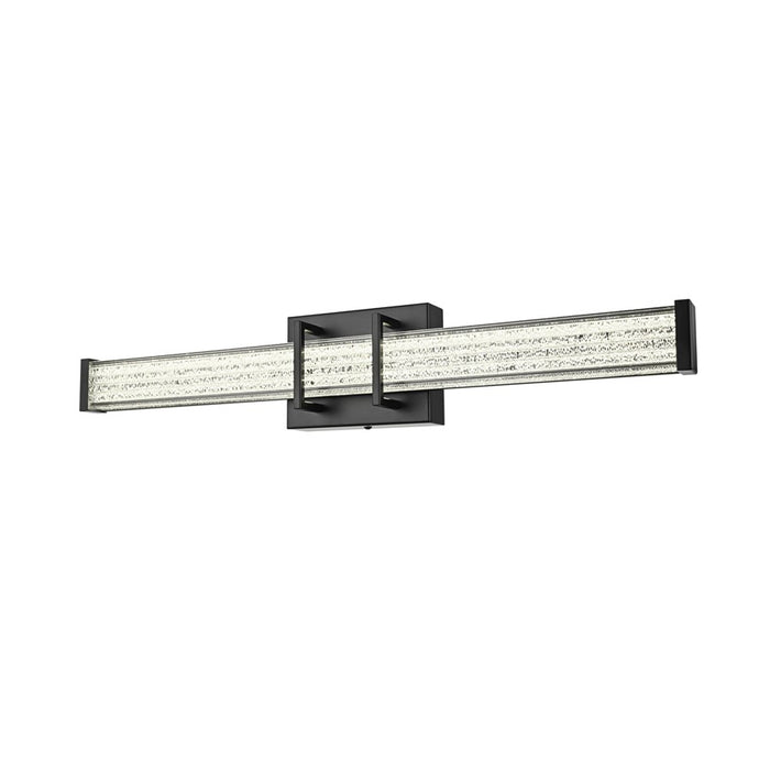 Living District Ivaan 1 Light 24" Wall Sconce, Black/Clear