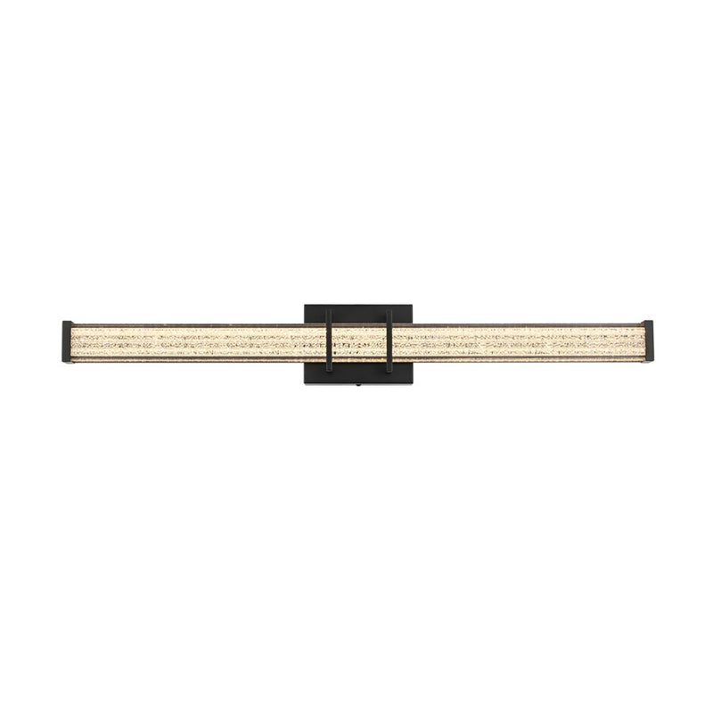 Living District Ivaan 1 Light 31" Wall Sconce, Black/Clear