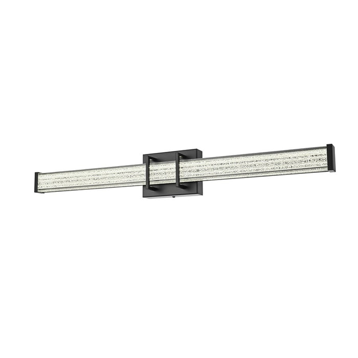 Living District Ivaan 1 Light 31" Wall Sconce, Black/Clear