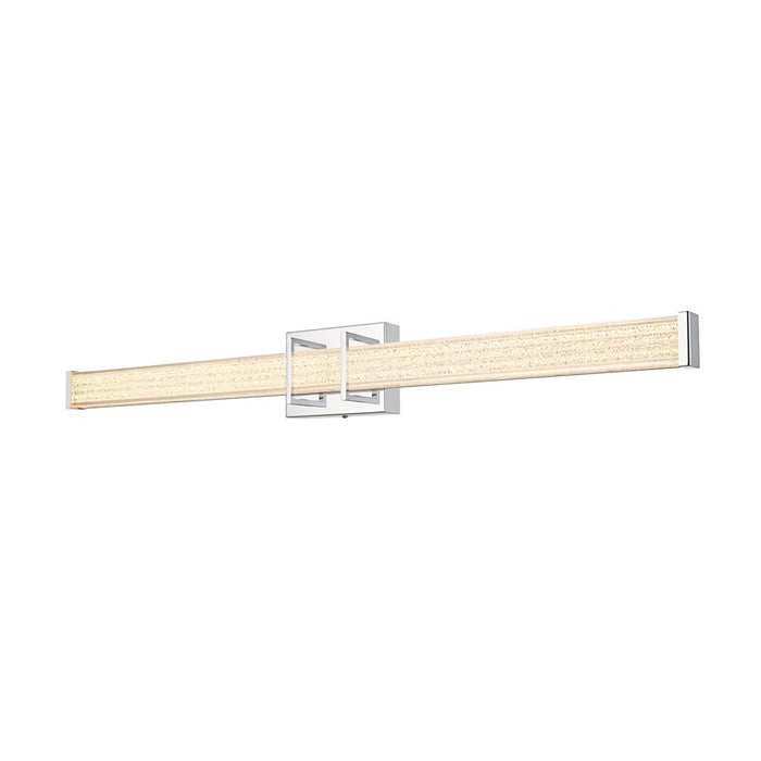 Living District Ivaan 1 Light 36" Wall Sconce, Chrome/Clear