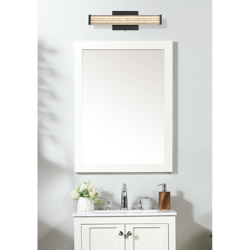 Living District Jaxx 1 Light 16" Wall Sconce, Black/Clear