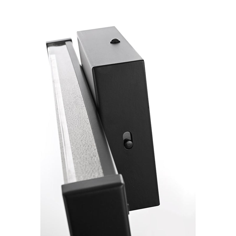 Living District Jaxx 1 Light 16" Wall Sconce, Black/Clear