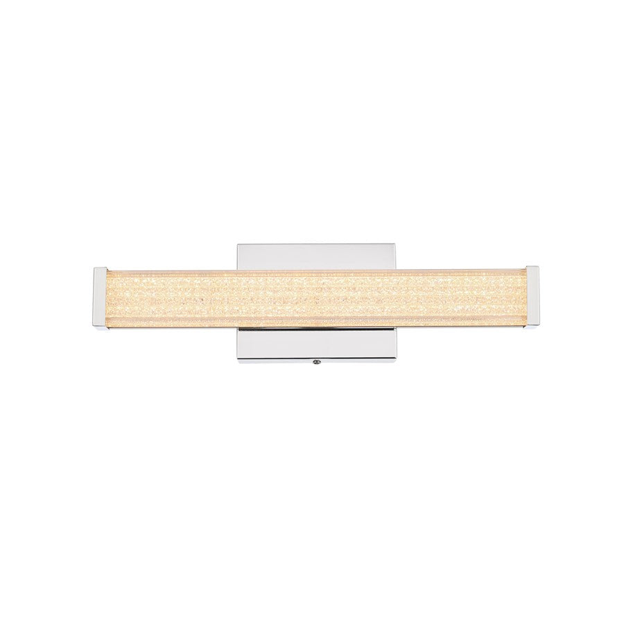 Living District Jaxx 1 Light 16" Wall Sconce, Chrome/Clear - LD303W16C