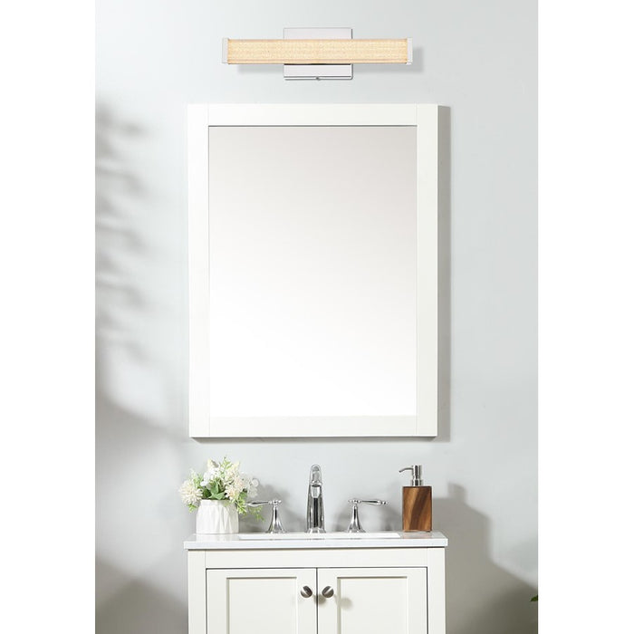 Living District Jaxx 1 Light 16" Wall Sconce, Chrome/Clear