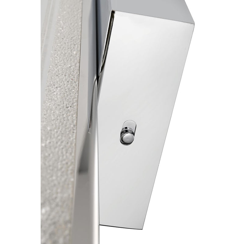 Living District Jaxx 1 Light 16" Wall Sconce, Chrome/Clear