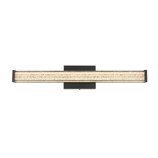 Living District Jaxx 1 Light 24" Wall Sconce, Black/Clear - LD303W24BK