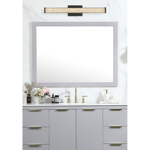 Living District Jaxx 1 Light 24" Wall Sconce, Black/Clear