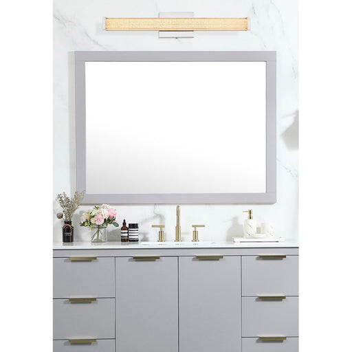 Living District Jaxx 1 Light 24" Wall Sconce, Chrome/Clear