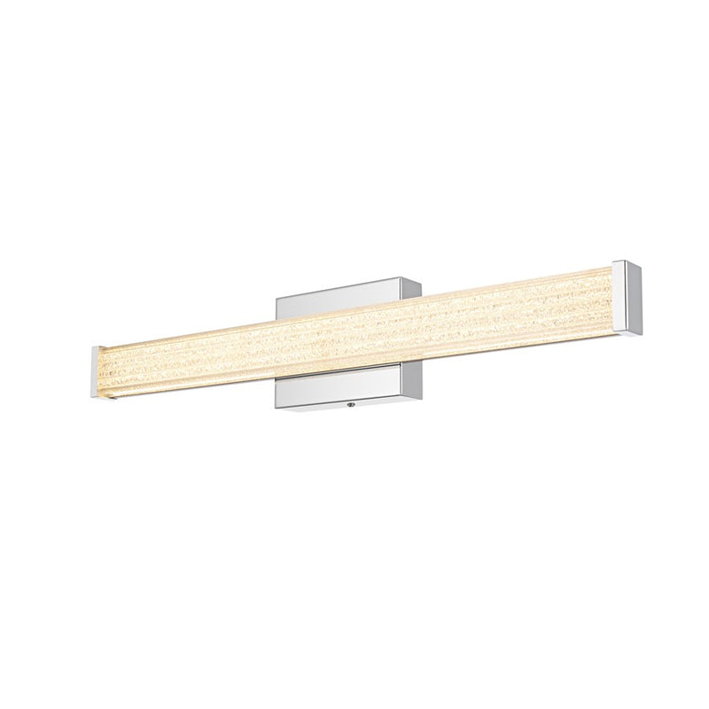 Living District Jaxx 1 Light 24" Wall Sconce, Chrome/Clear