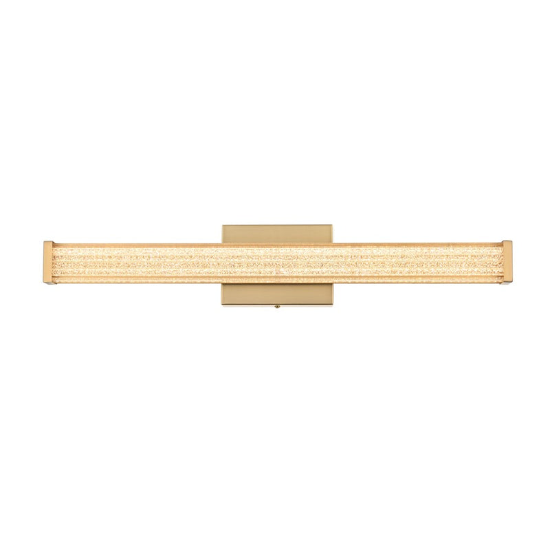 Living District Jaxx 1 Light 24" Wall Sconce, Satin Gold/Clear