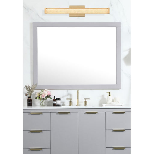 Living District Jaxx 1 Light 24" Wall Sconce, Satin Gold/Clear