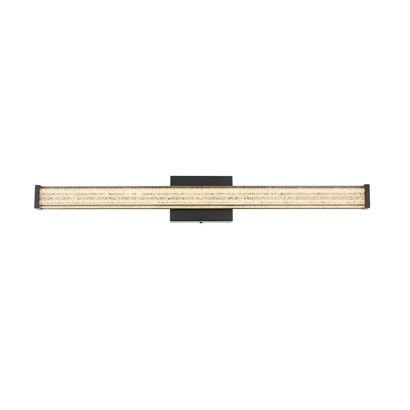 Living District Jaxx 1 Light 31" Wall Sconce, Black/Clear