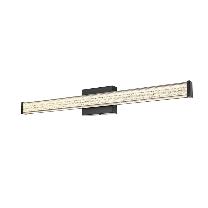 Living District Jaxx 1 Light 31" Wall Sconce, Black/Clear
