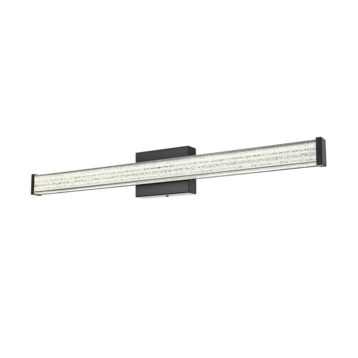 Living District Jaxx 1 Light 31" Wall Sconce, Black/Clear