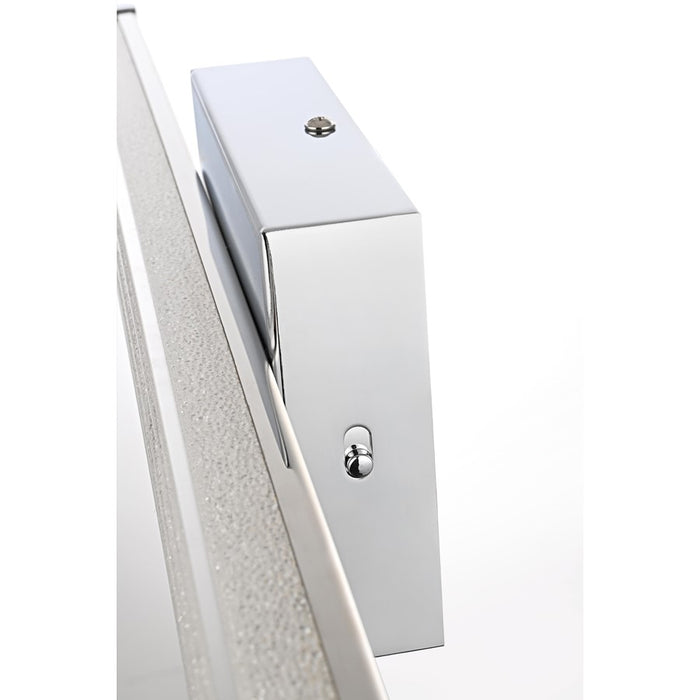 Living District Jaxx 1 Light 31" Wall Sconce, Chrome/Clear