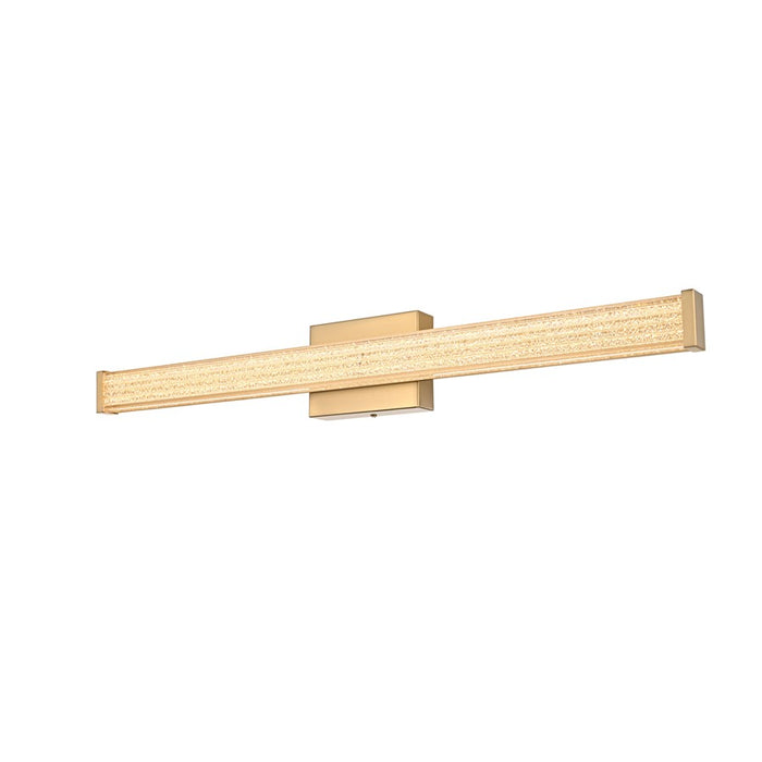 Living District Jaxx 1 Light 31" Wall Sconce, Satin Gold/Clear