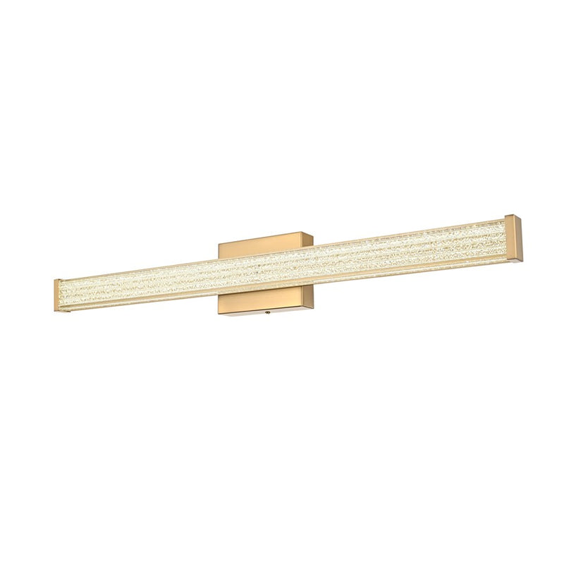 Living District Jaxx 1 Light 31" Wall Sconce, Satin Gold/Clear