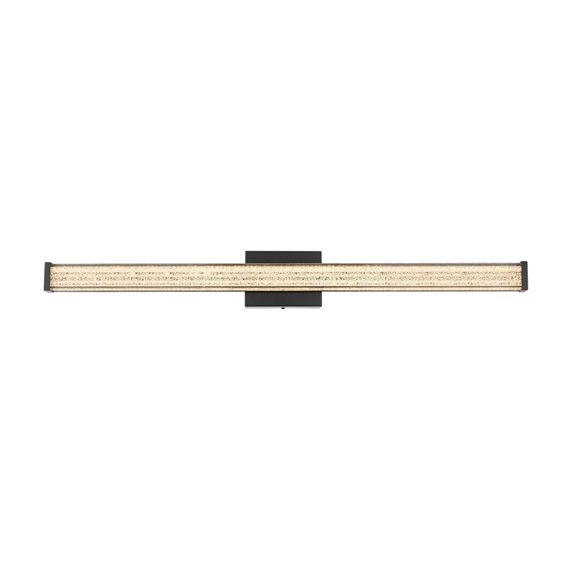 Living District Jaxx 1 Light 36" Wall Sconce, Black/Clear