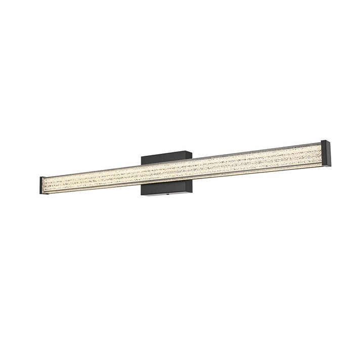 Living District Jaxx 1 Light 36" Wall Sconce, Black/Clear