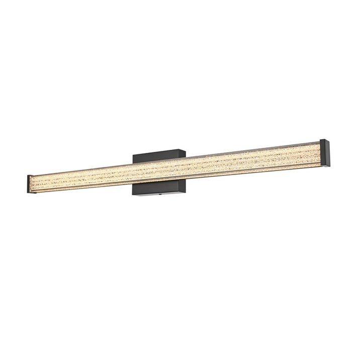 Living District Jaxx 1 Light 36" Wall Sconce, Black/Clear