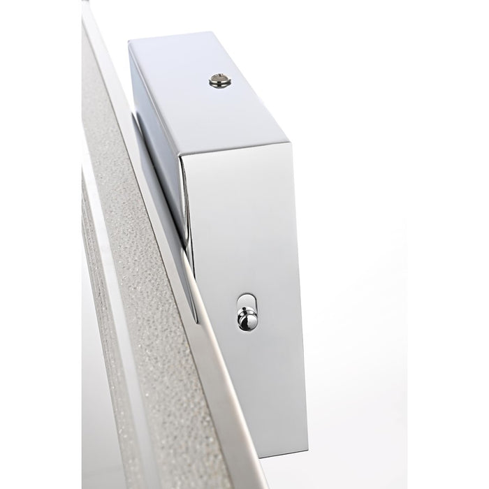 Living District Jaxx 1 Light 36" Wall Sconce, Chrome/Clear