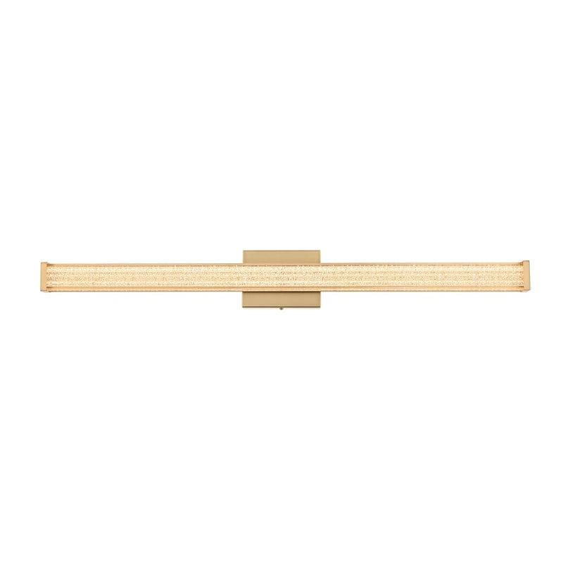 Living District Jaxx 1 Light 36" Wall Sconce, Satin Gold/Clear
