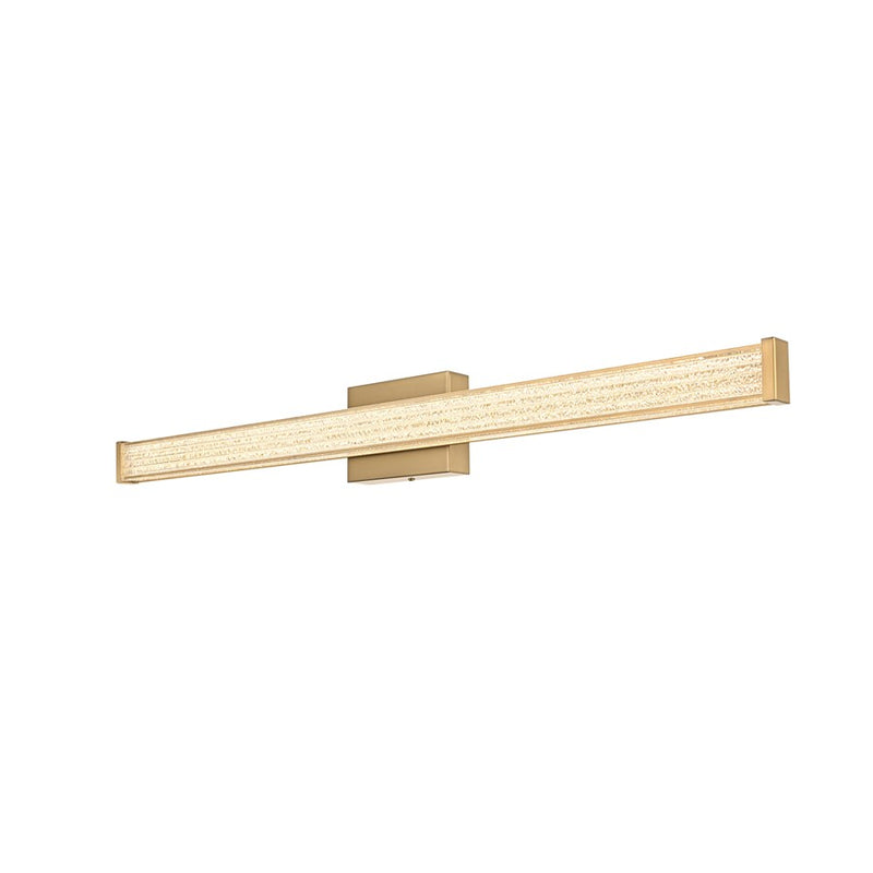 Living District Jaxx 1 Light 36" Wall Sconce, Satin Gold/Clear