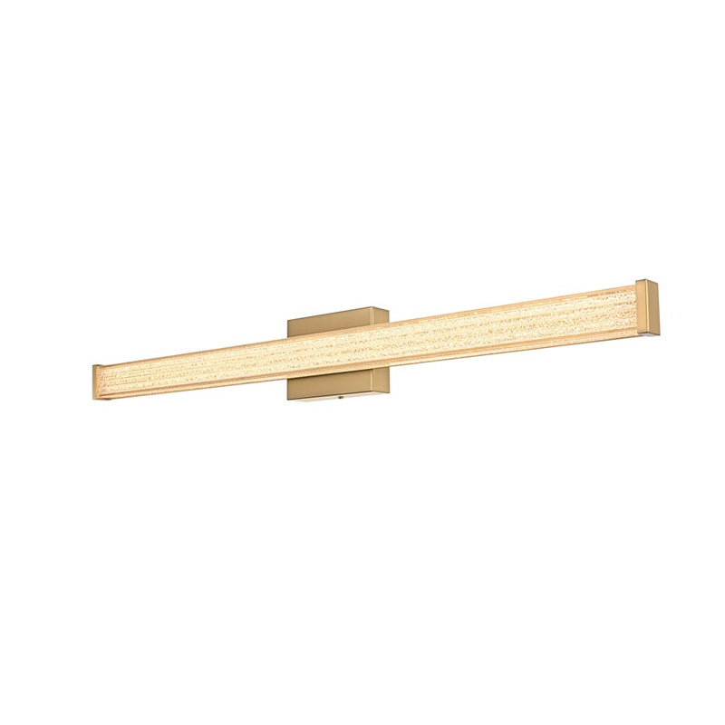 Living District Jaxx 1 Light 36" Wall Sconce, Satin Gold/Clear