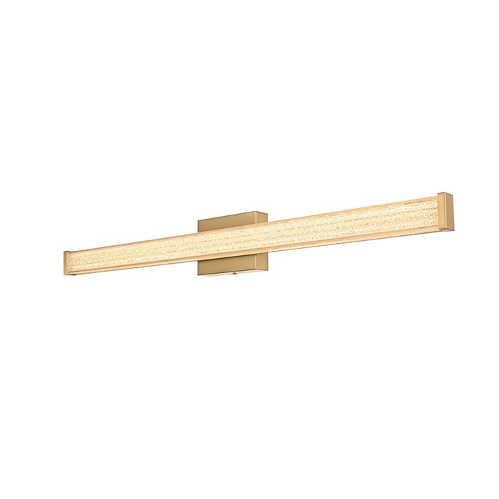 Living District Jaxx 1 Light 36" Wall Sconce, Satin Gold/Clear