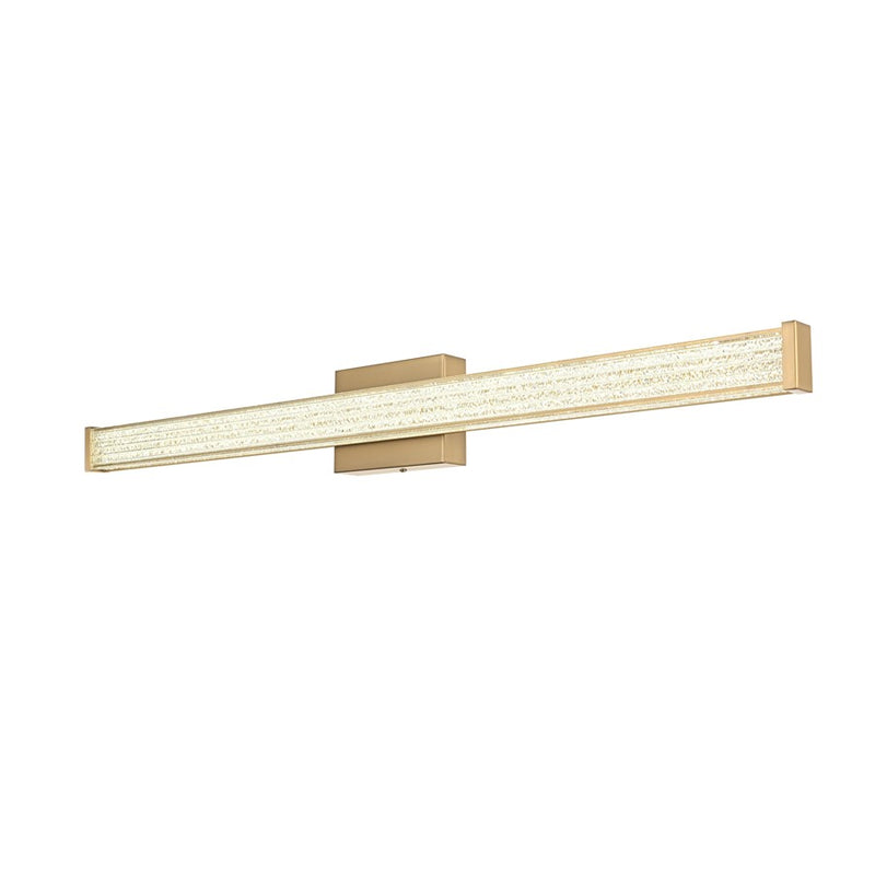 Living District Jaxx 1 Light 36" Wall Sconce, Satin Gold/Clear