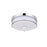 Living District Kolson 1 Light 12" Flush Mount, Chrome/Clear